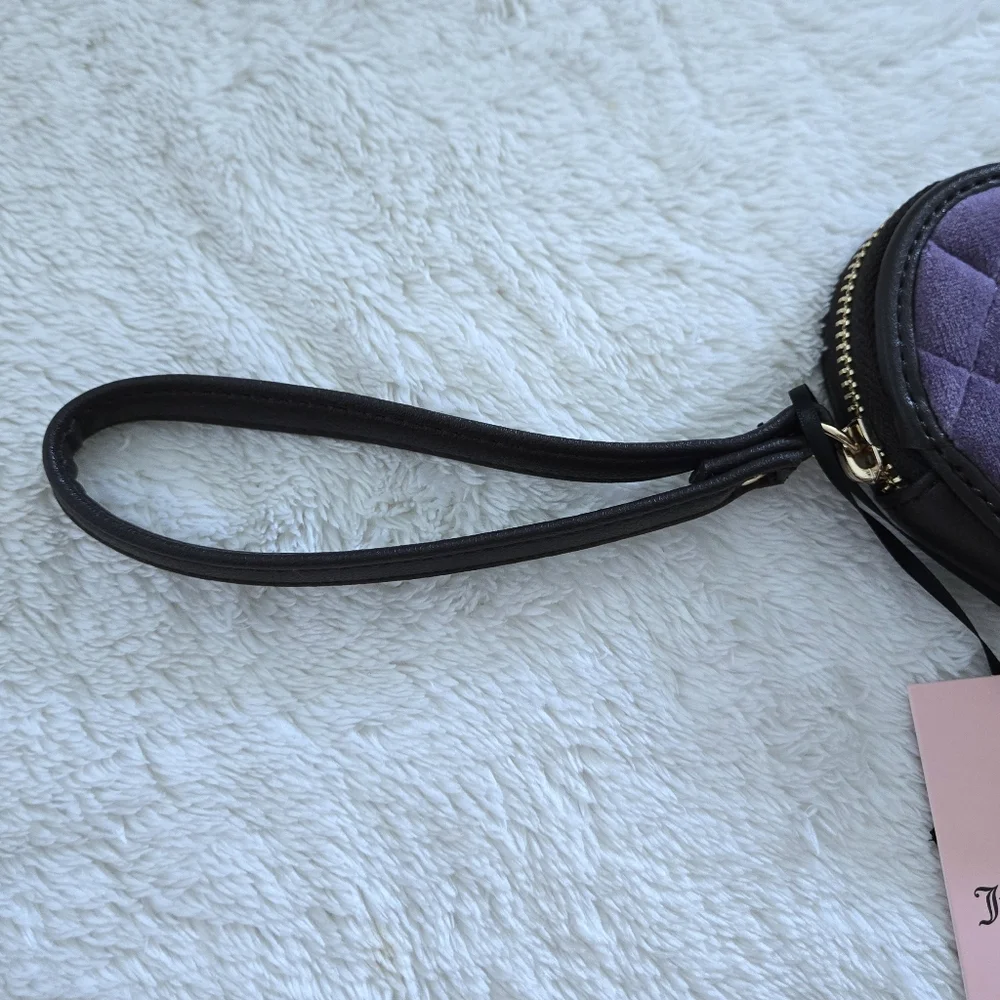 Juicy🍊 Couture Dusty Violet💜 Royal👑 Couture Heart🩷 Zip Around Coin Purse - Picture 10 of 16
